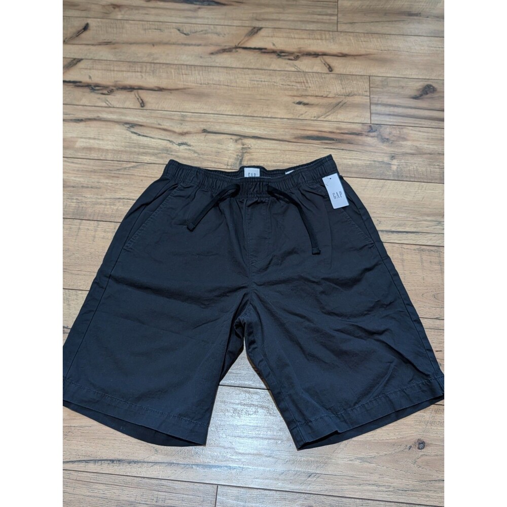 Gap Factory Men's Black 9" Easy Short Pull-On Drawstring Elastic Waist XS NWT